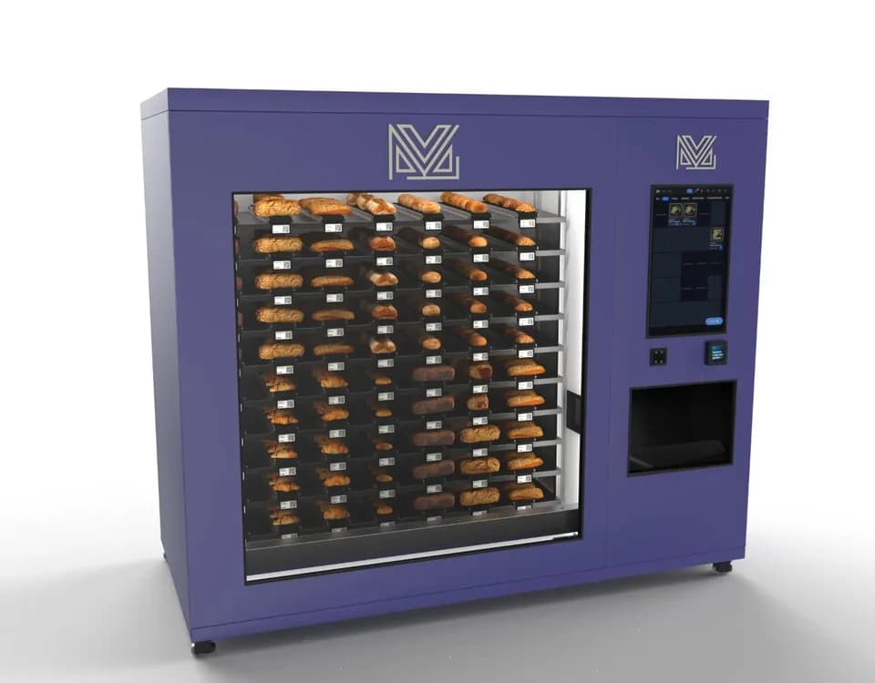 Fastomat with compartments for automated order pickup