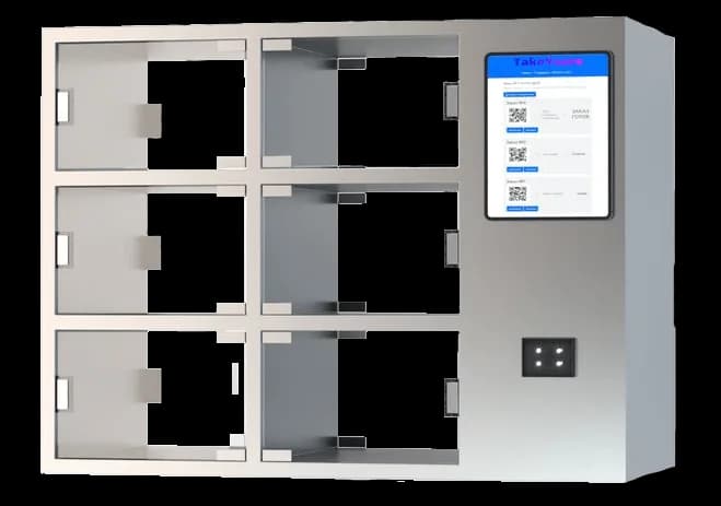 1×6 desktop Fastomat with six compartments